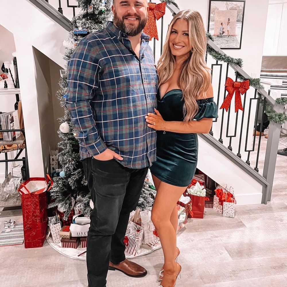 Revolve green dress / more to come brand